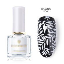 Load image into Gallery viewer, Black White Nail Stamping Polish varnish - goget-glow.com