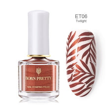 Load image into Gallery viewer, Black White Nail Stamping Polish varnish - goget-glow.com