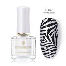 Load image into Gallery viewer, Black White Nail Stamping Polish varnish - goget-glow.com