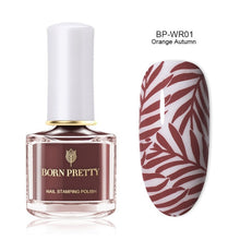 Load image into Gallery viewer, Black White Nail Stamping Polish varnish - goget-glow.com