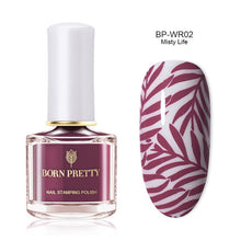 Load image into Gallery viewer, Black White Nail Stamping Polish varnish - goget-glow.com