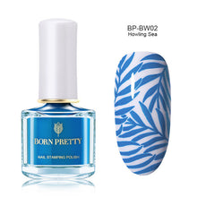 Load image into Gallery viewer, Black White Nail Stamping Polish varnish - goget-glow.com