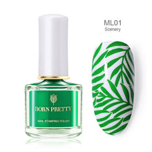 Load image into Gallery viewer, Black White Nail Stamping Polish varnish - goget-glow.com