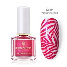 Load image into Gallery viewer, Black White Nail Stamping Polish varnish - goget-glow.com