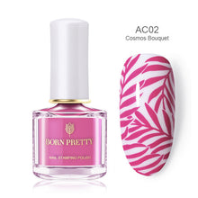 Load image into Gallery viewer, Black White Nail Stamping Polish varnish - goget-glow.com