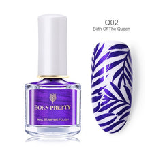 Load image into Gallery viewer, Black White Nail Stamping Polish varnish - goget-glow.com