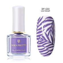 Load image into Gallery viewer, Black White Nail Stamping Polish varnish - goget-glow.com