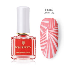 Load image into Gallery viewer, Black White Nail Stamping Polish varnish - goget-glow.com