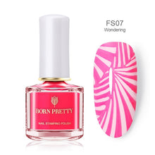 Load image into Gallery viewer, Black White Nail Stamping Polish varnish - goget-glow.com