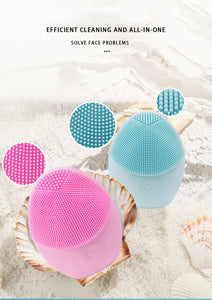 Electric Silicone Face Cleansing Brush - goget-glow.com