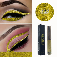 Load image into Gallery viewer, Silver Glitter Eyeshadow Liquid Eyeliner - goget-glow.com
