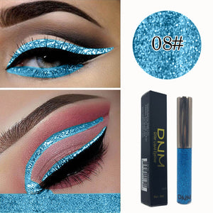 Silver Glitter Eyeshadow Liquid Eyeliner - goget-glow.com