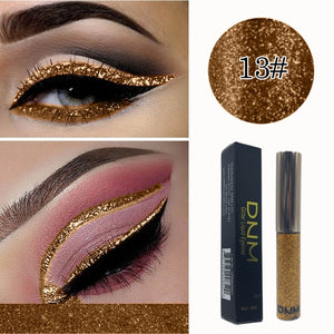 Silver Glitter Eyeshadow Liquid Eyeliner - goget-glow.com