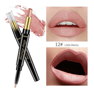 2 In 1 Double Head  Lip Liner Pencils Lipstick - goget-glow.com