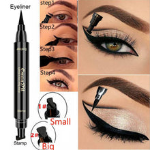 Load image into Gallery viewer, Liquid Waterproof Black Double-Headed Eye liner - goget-glow.com
