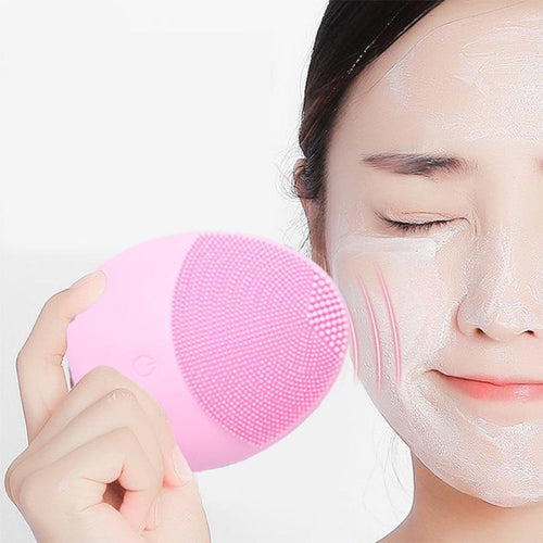Electric Silicone Face Cleansing Brush - goget-glow.com